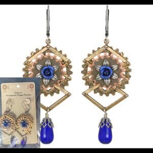 New Mina Harker Steampunk / Victorian Leverback NoMonet Earrings